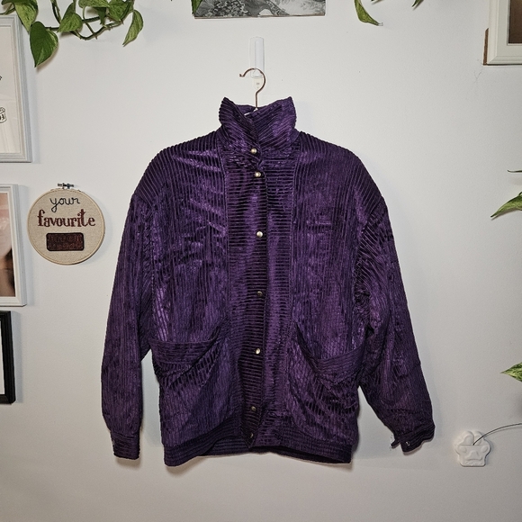 Vintage Purple Corduroy Jacket - Picture 2 of 10